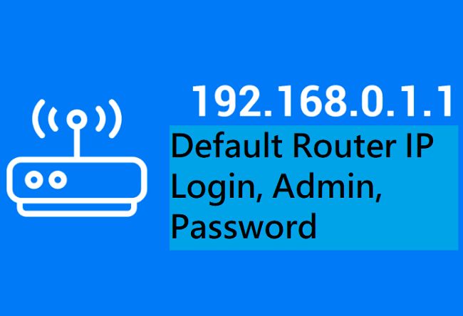 192.168.0.1 Default Router IP Login